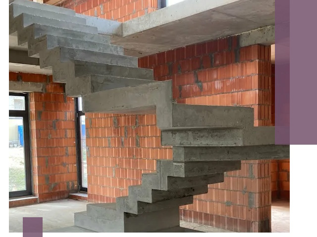 Изготовление бетонных лестниц под ключ в Котельниках