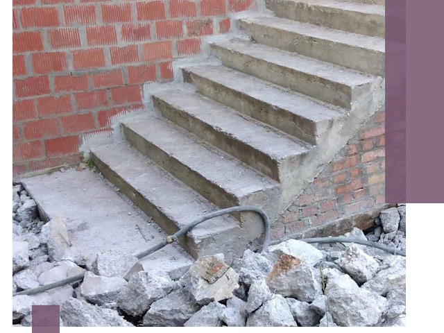 Демонтаж бетонных лестниц в Котельниках: быстро и безопасно