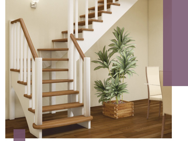 Г-образные лестницы под ключ в Котельниках — изготовление и монтаж