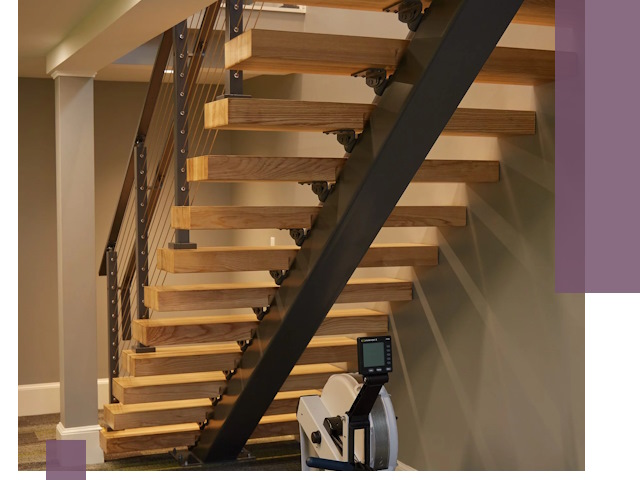 Лестницы на монокосоурах под ключ в Котельниках - изготовление и монтаж