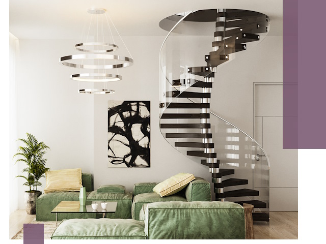 Лестницы для двухуровневой квартиры в Котельниках — изготовление и монтаж