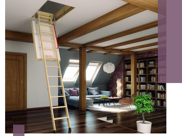 Чердачные лестницы под ключ в Котельниках: изготовление и монтаж