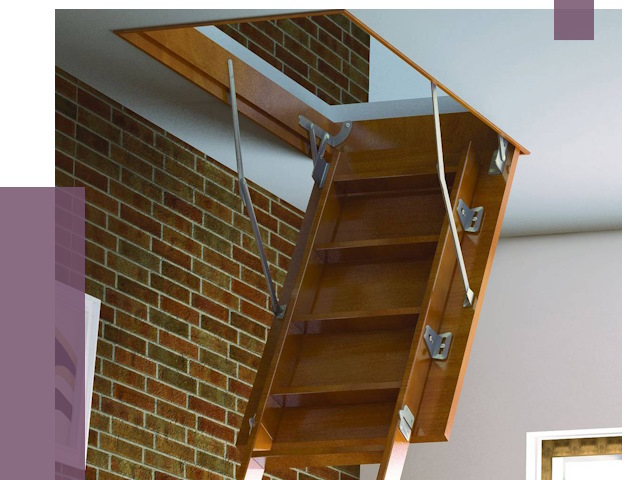 Установка чердачной лестницы в Котельниках от 8123 руб. | ПРОЛЁТ-Ктн