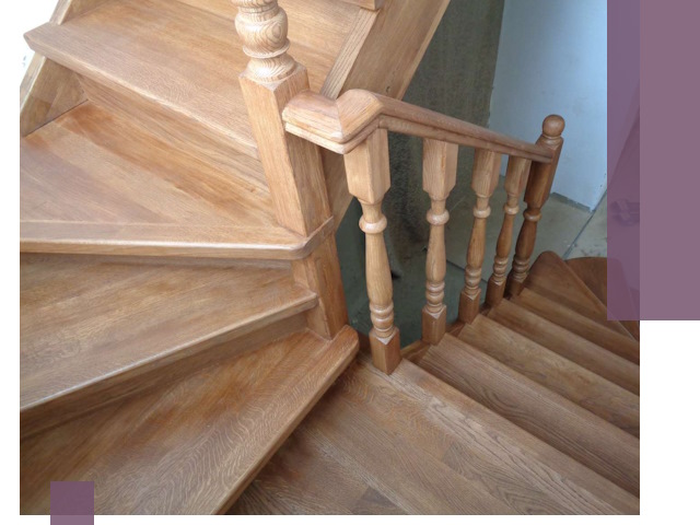 Дубовые лестницы под ключ в Котельниках: изготовление и монтаж