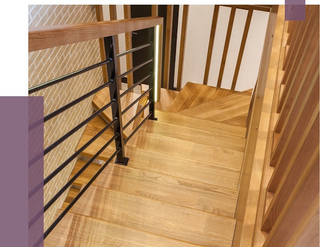 Лестницы из ясеня в Котельниках под ключ от 10406 руб. 