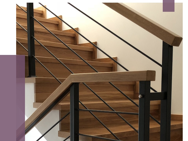 Обшивка металлической лестницы деревом в Котельниках от 4513 руб. 