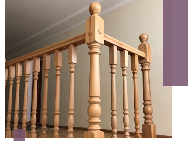 Деревянные перила на заказ в Котельниках: монтаж и изготовление