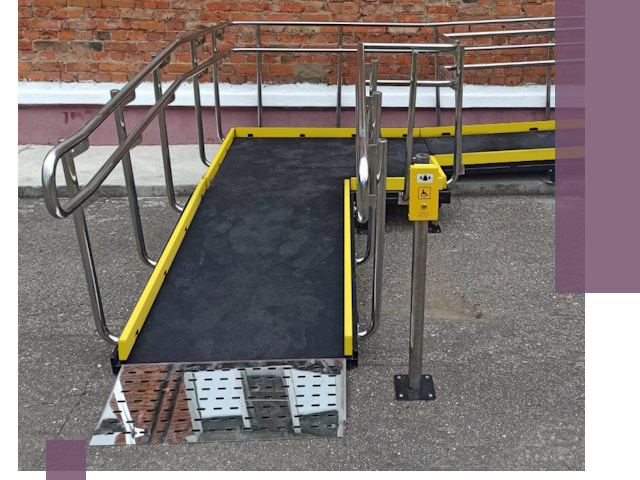 Изготовление наклонных пандусов для инвалидов в Котельниках