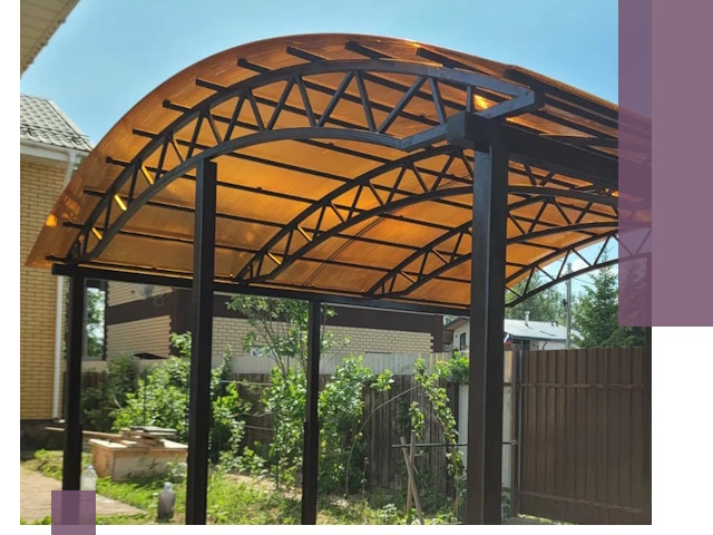 Изготовление навесов под ключ в Котельниках из качественных материалов