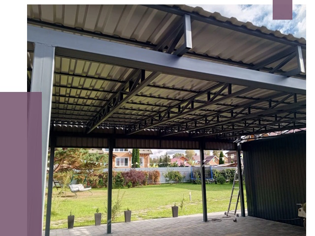 Монтаж навесов в Котельниках от 7645 руб. — установка навеса | ПРОЛЁТ-Ктн