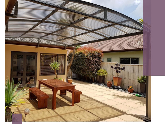 Навесы во двор под ключ в Котельниках — изготовление и монтаж