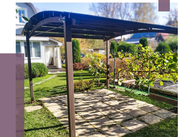 Навесы для дачи в Котельниках от 13219 руб. под ключ — ПРОЛЁТ-Ктн