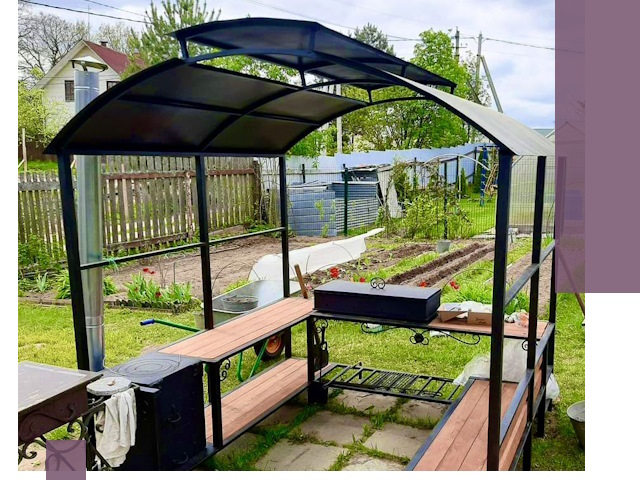 Навесы для барбекю в Котельниках: изготовление, монтаж и демонтаж