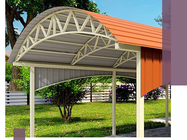 Навесы из профнастила под ключ в Котельниках — установка и монтаж