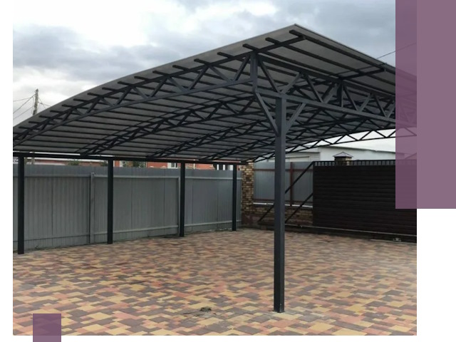 Металлические навесы под ключ в Котельниках — изготовление и монтаж