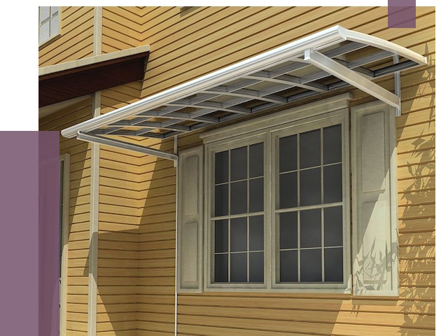 Козырьки над окнами в Котельниках от 7910 руб. — монтаж, покупки | ПРОЛЁТ-Ктн