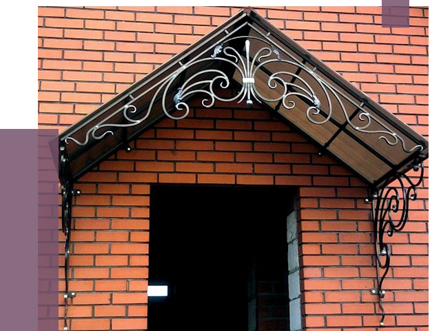 Металлические козырьки в Котельниках от 11096 руб. 