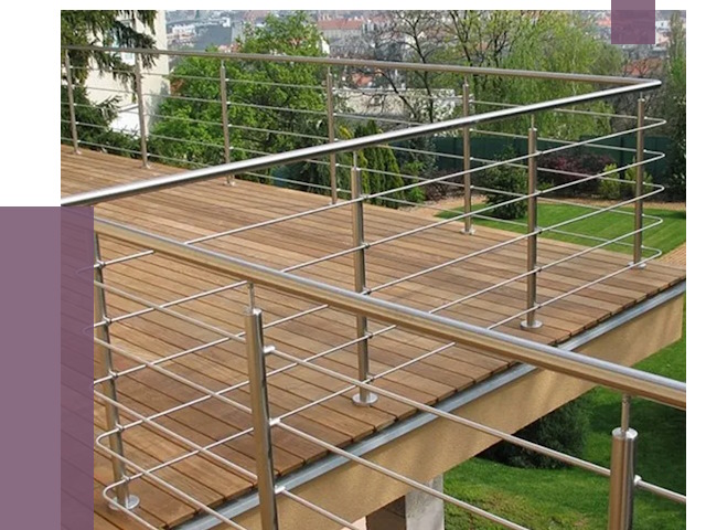 Алюминиевые парапеты в Котельниках под ключ от 8070 руб. 