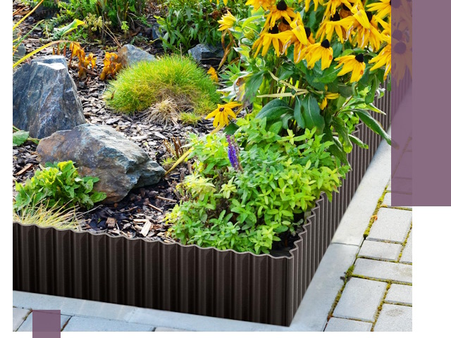 Металлические бордюры для клумб в Котельниках — производство и монтаж