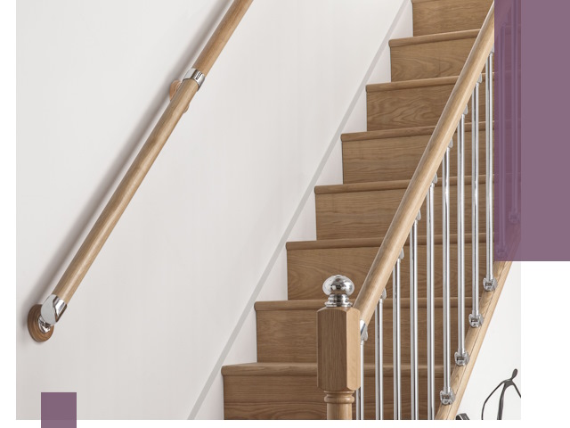 Пристенные поручни из стали и нержавейки под монтаж в Котельниках